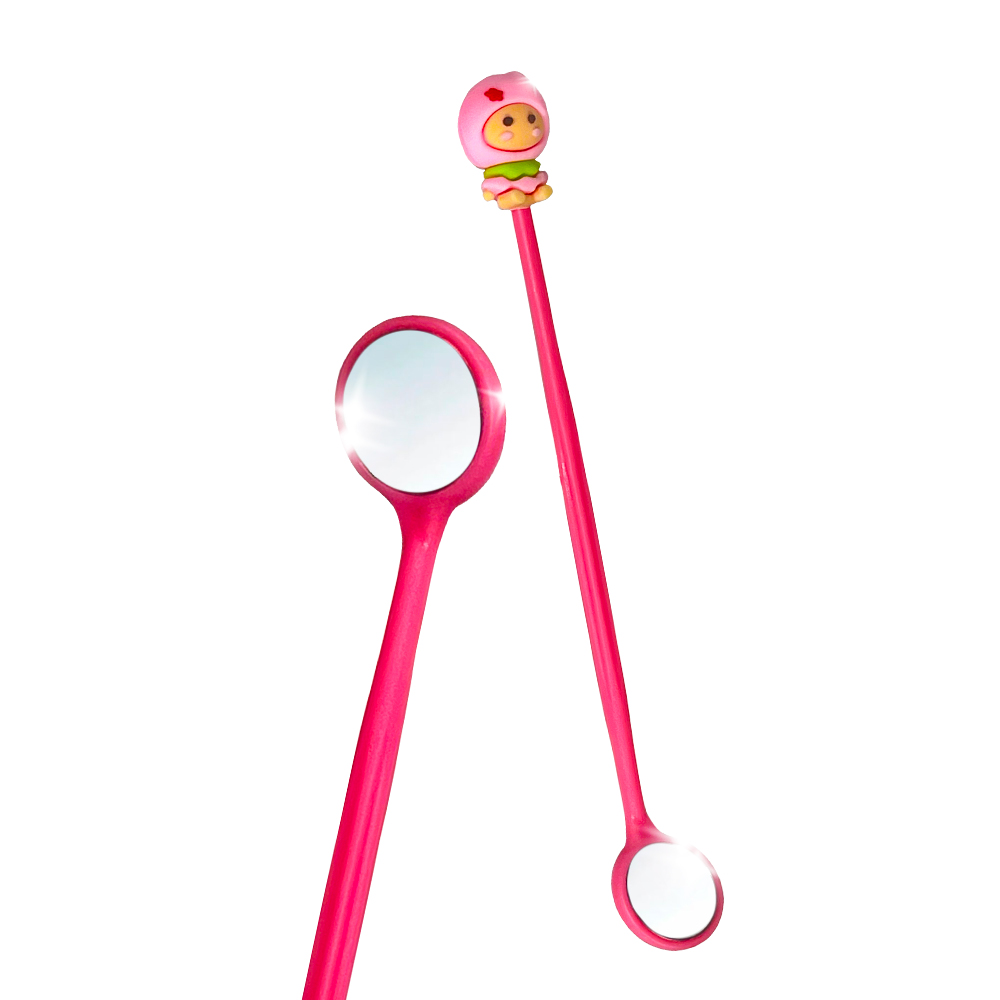 Clean-baby Mouth Examination Mirrors 20 pcs per pack (10 green and 10 pink)