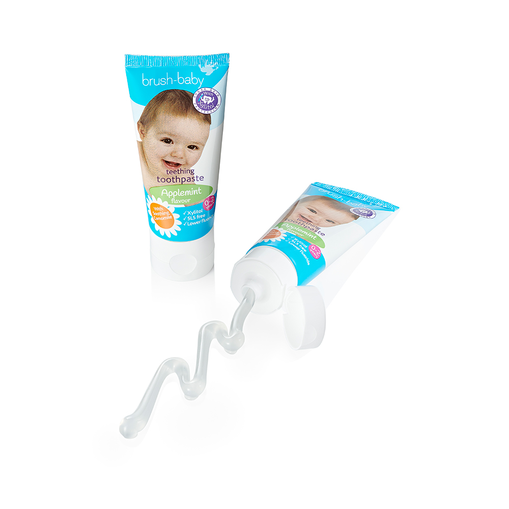 Children's Toothpaste Brush-Baby Applemint, Apple-Mint, 0–2 Years