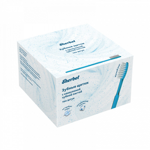 Prepasted toothbrushes Sherbet, Box 100 pcs.