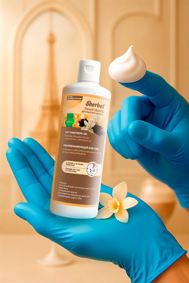Sherbet APF Gel, French Vanilla Flavor, 500 ml