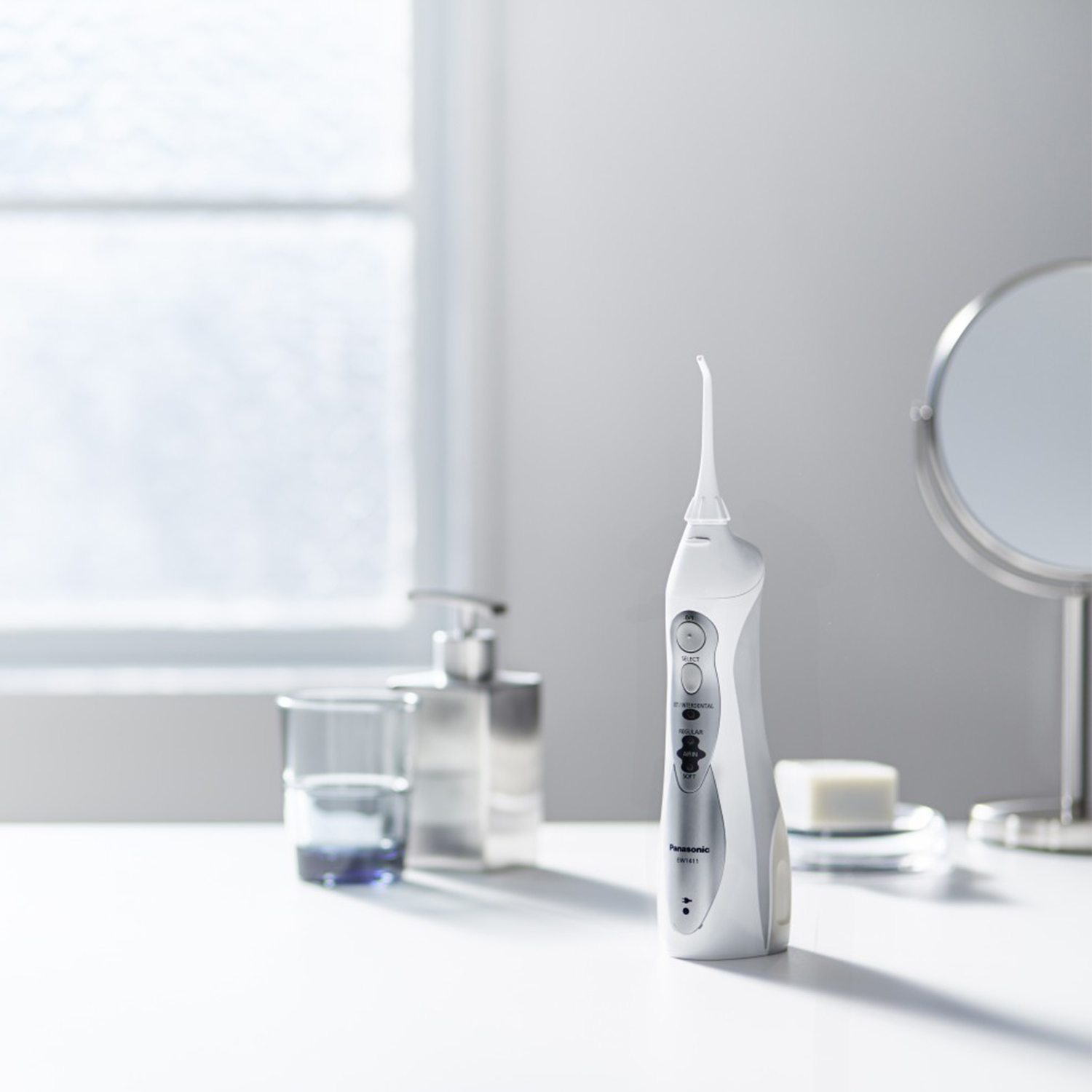Panasonic EW1411 Oral Irrigator, Portable with 4 Operating Modes