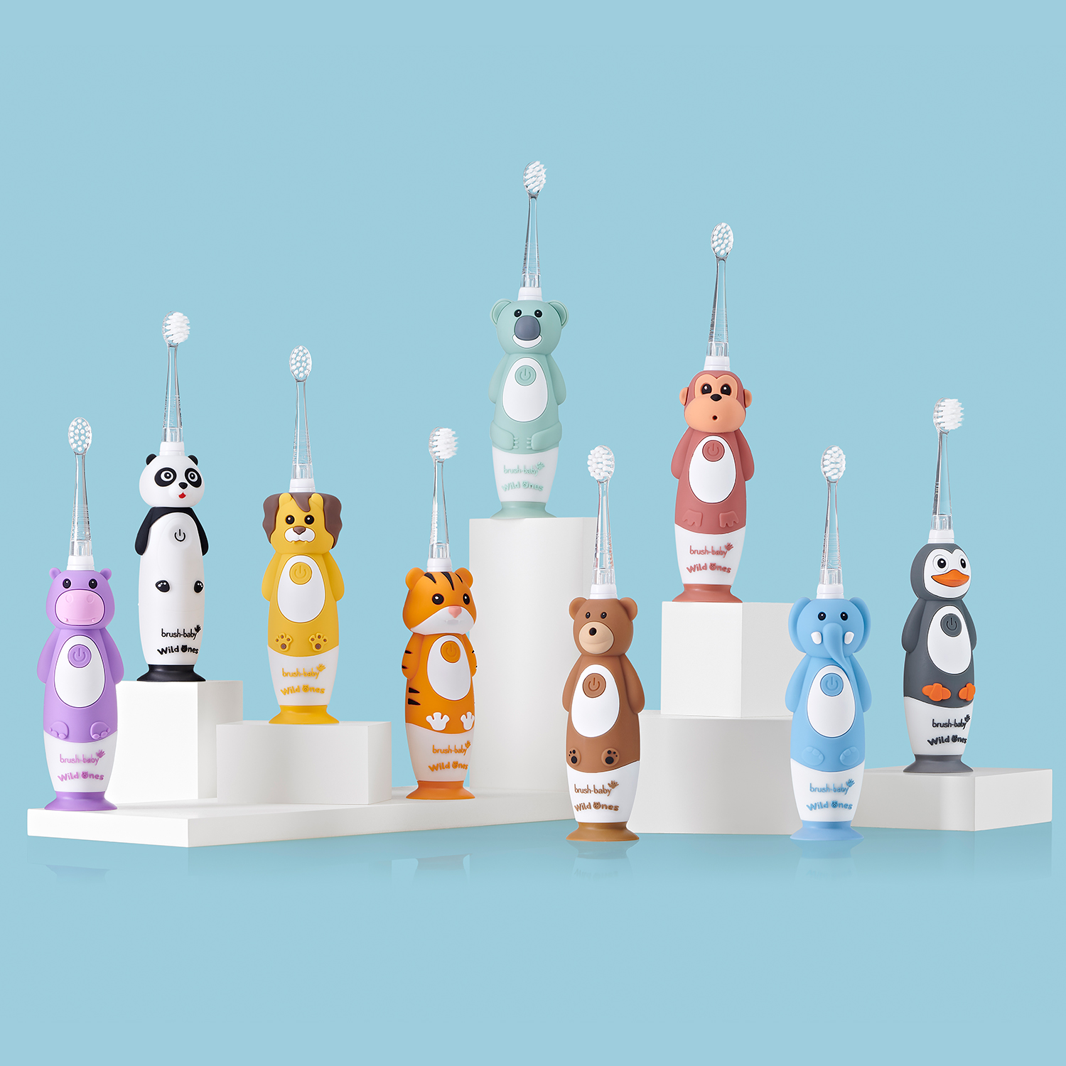Sonic Electric Toothbrush Brush-Baby Sonic WildOnes Panda 0-10 Years